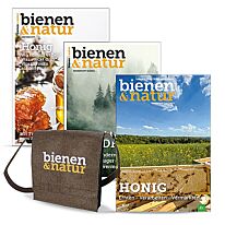 bienen&natur Sonderheft-Paket Honig mit Filztasche