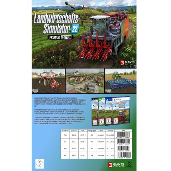 Landwirtschafts-Simulator 22 – Premium Edition für den PC