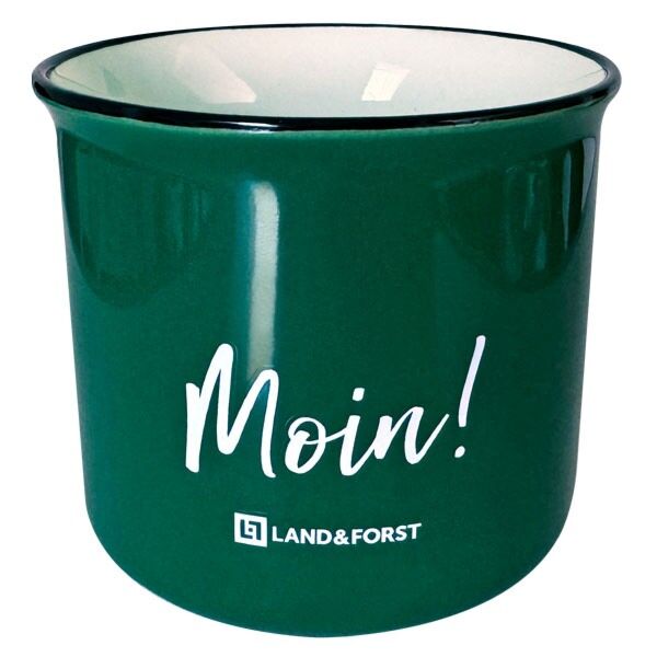 Buddel-Bini Moin Moin Kaffeebecher – Norddeutsches Design Mit Seemannsknoten, 300 Ml