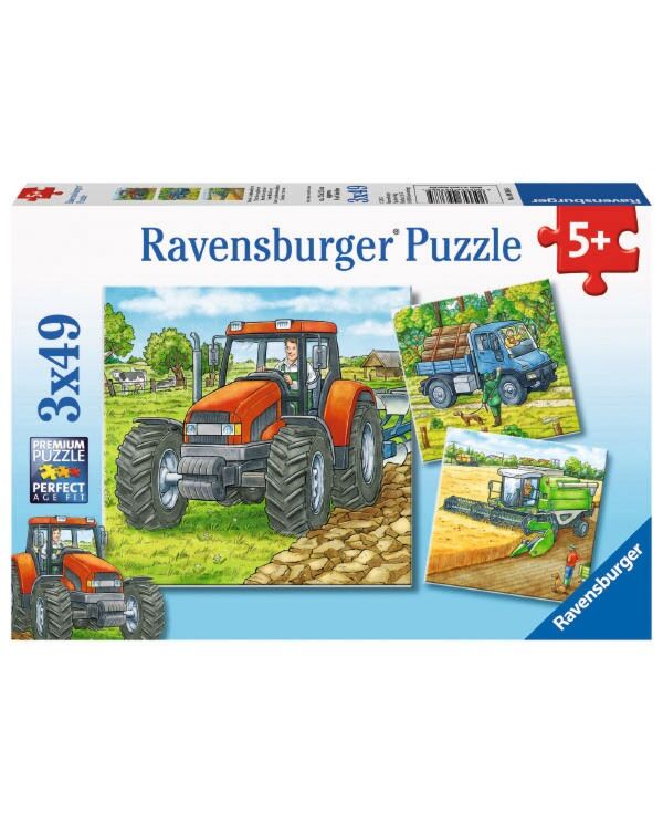 Kinderpuzzles Große Landmaschinen